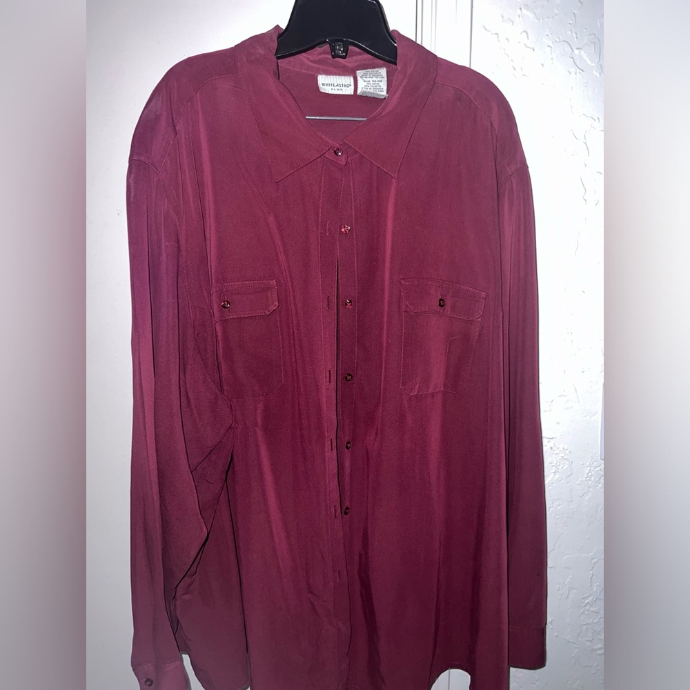 Maroon Women’s Button Down Shirt 26/28W